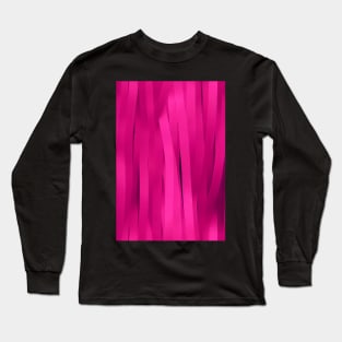 In October We Wear Pink - Pink Awerness Ribbons, best pattern for Pinktober! #1 Long Sleeve T-Shirt